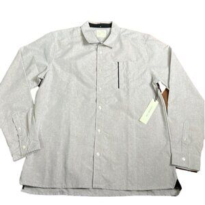 NWT Men's  ZAKBRAND long sleeve button down shirt - XL